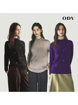 26FW ODV 자수 니트 풀오버 3종