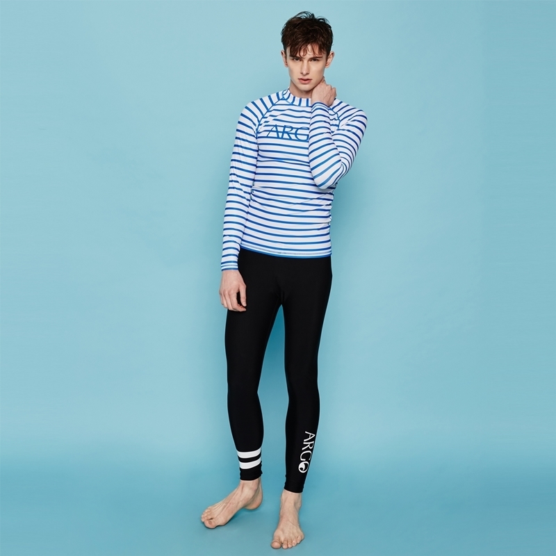 하프클럽 아르고 남자 래쉬가드세트 레쉬가드 STRIPE(BL)