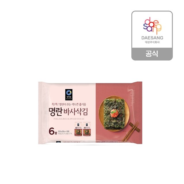 하프클럽 청정원 명란맛 바사삭김 3.8gx6봉