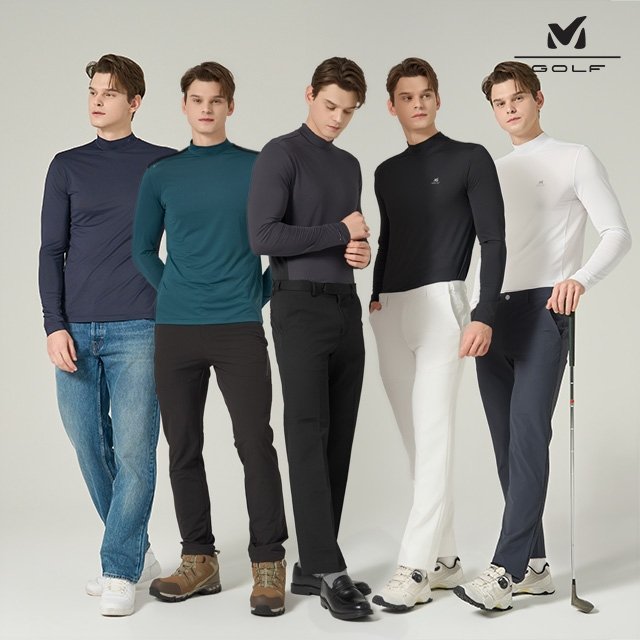[하프클럽] 밀레골프 에어 쿨 메시 긴팔셔츠 5종세트 (48,250원/무료배송)