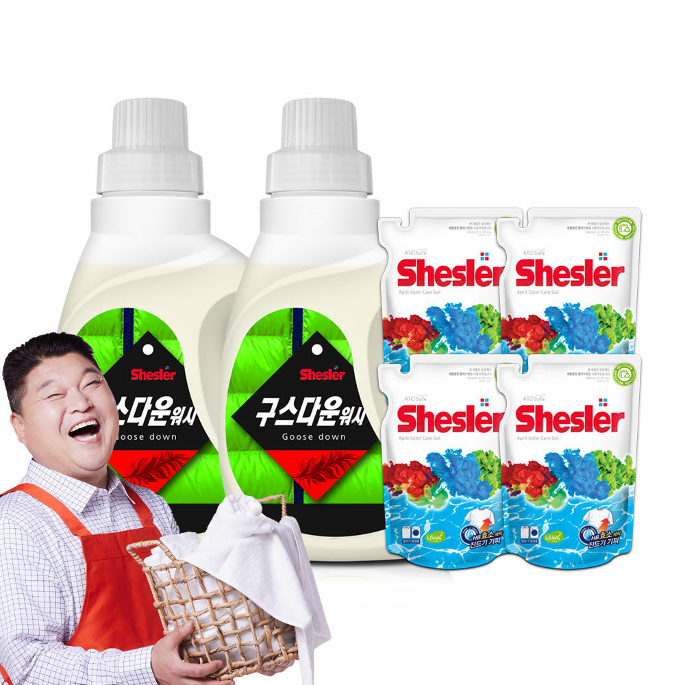 [네이버] 쉬슬러 패딩전용세제 650ml 2개 + 리필세제 500ml 4개 | 네이버