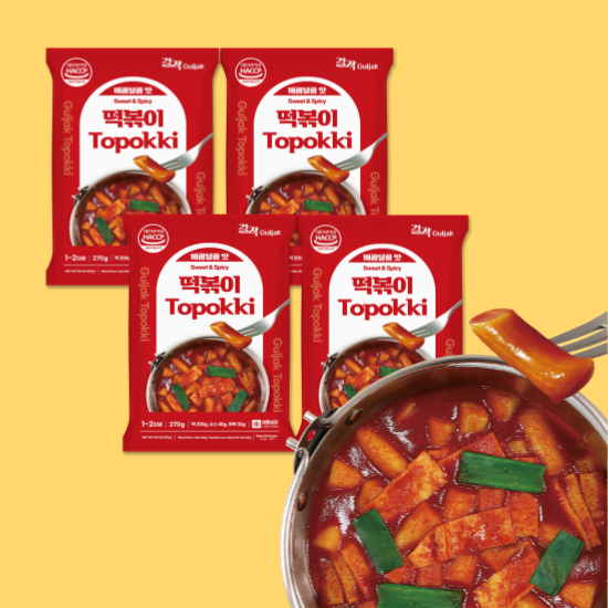 하프클럽 [걸작떡볶이] 매장의 맛 그대로 국물떡볶이 270g x 4팩