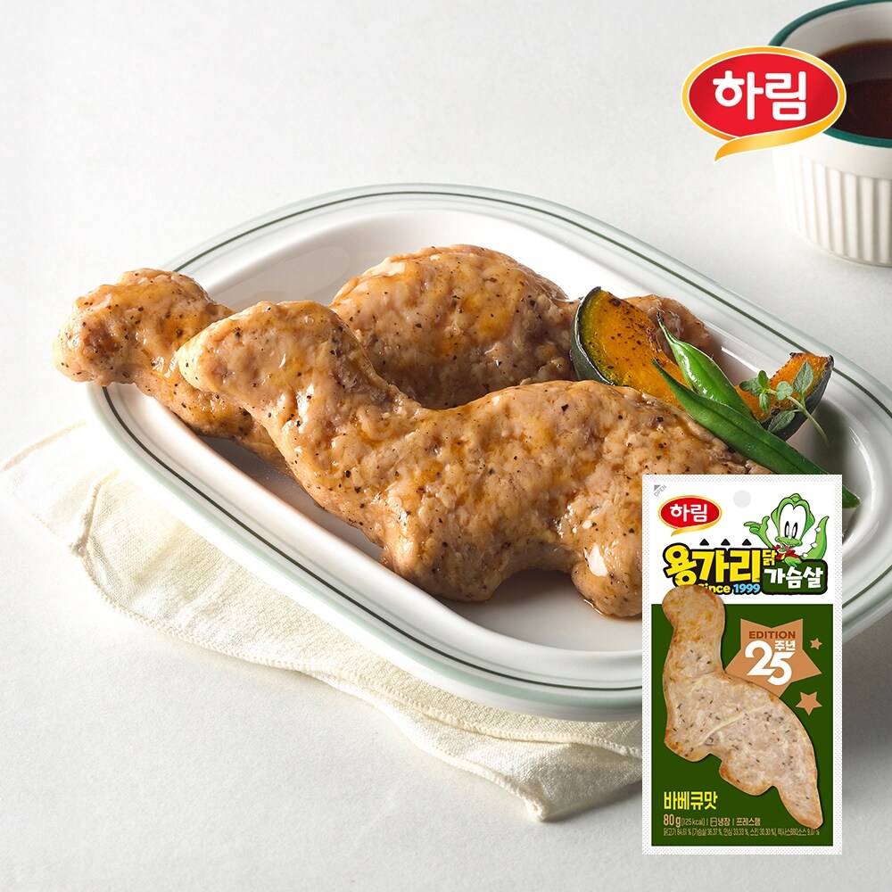 [하림] 용가리닭가슴살 바베큐맛 80g