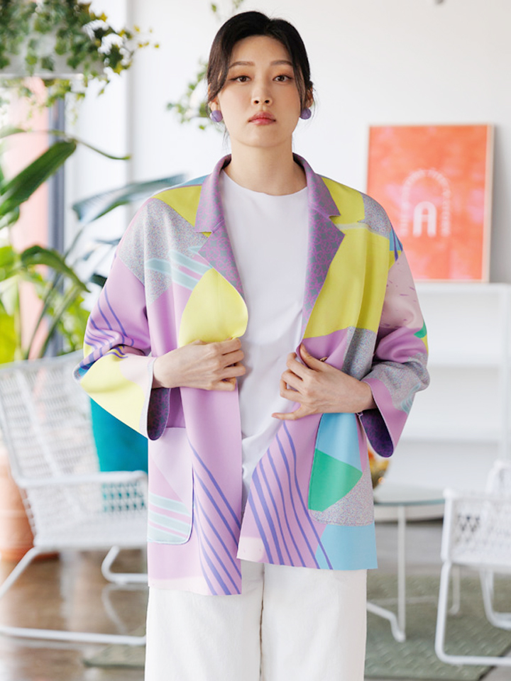 하프클럽 [디아스토리] 컨템 썸머 더블 코트 (AGMPCT05) LIGHT PURPLE