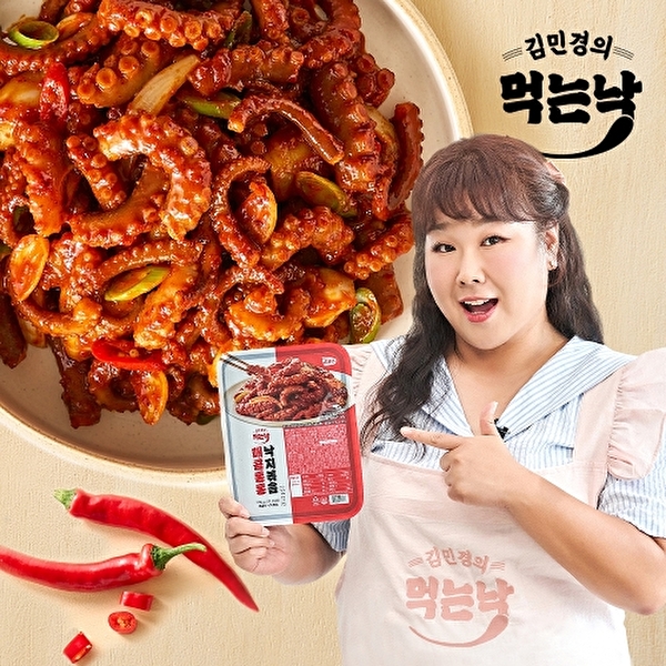 [김민경의 먹는 낙][소비기한 24년 11월] 김민경 매콤 통통 낙지볶음 310g x 5팩