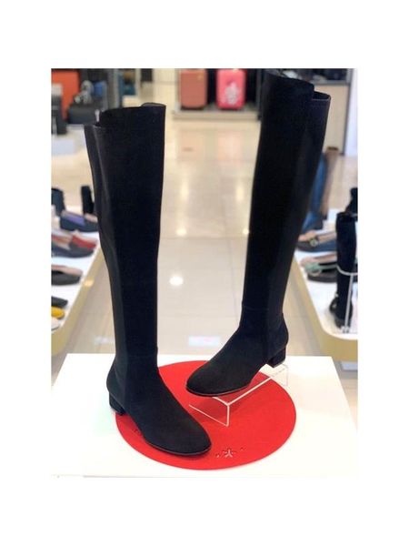 4cm 니하이 싸이하이 롱부츠 (블랙)