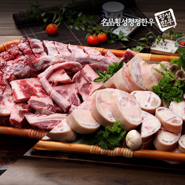 [보리보리] 명품횡성청정한우 곰거리4호 6.0kg(꼬리4.0kg+우족2.0kg)