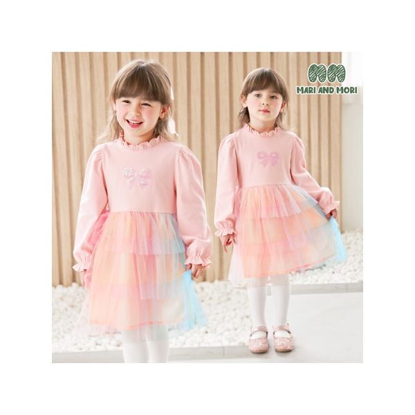 [보리보리] 월튼키즈 스팽글리본캉캉원피스 _S