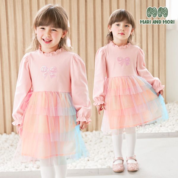 [보리보리] 월튼키즈 스팽글리본캉캉원피스