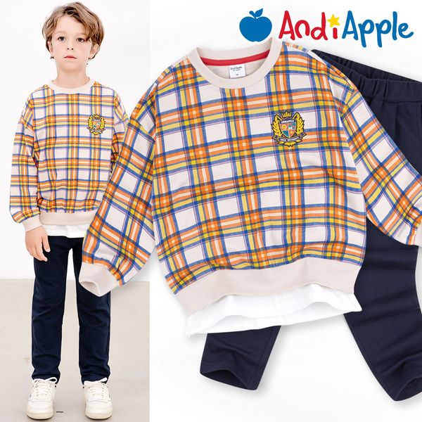 [보리보리] 앤디애플 브리티쉬체크레이어드상하복 _A