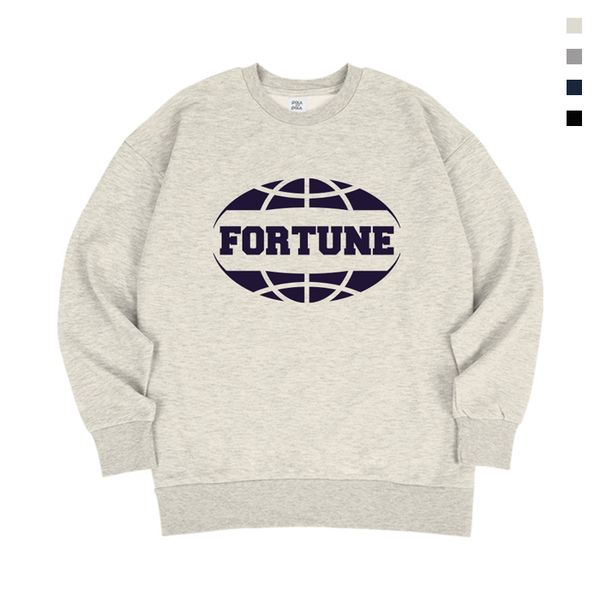 [하프클럽][폴앤폴] 포츈 기모 오버핏 남여공용 맨투맨