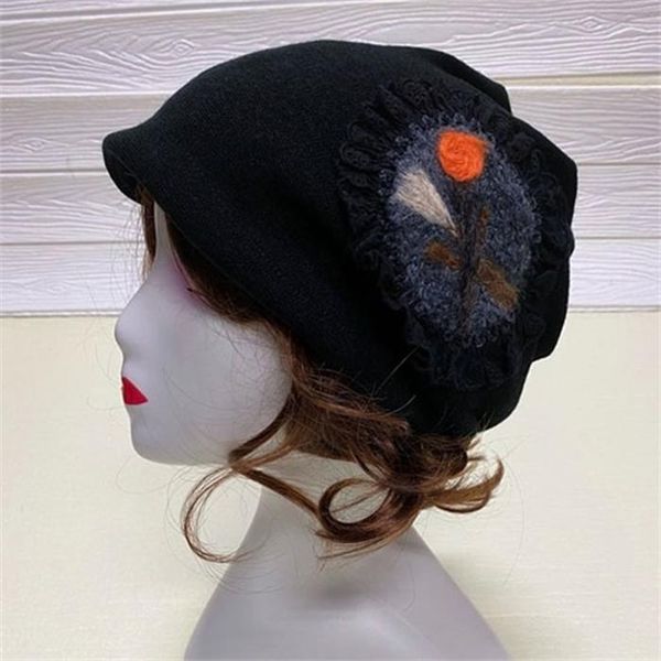 [하프클럽][셀러허브_제화] [애슬릿] 따뜻한 중년 여성 고혈압 두건 모자 비니