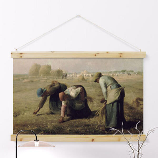 [보리보리] 아트박스 POOM 아트박스/꾸밈 pp333-우드스크롤_90CmX60Cm-장프랑수아밀레_이삭줍는사람들(대형)