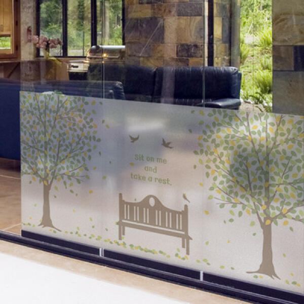 [보리보리] 아트박스 POOM 아트박스/꾸밈 ig240-기분좋아지는나만의휴식장소_글라스시트지