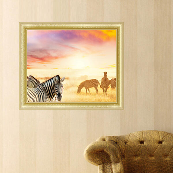 [보리보리] 아트박스 POOM 아트박스/꾸밈 cw140-자연속의야생동물_창문그림액자(중형)