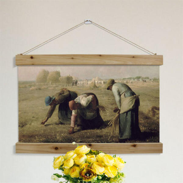 [보리보리] 아트박스 POOM 아트박스/꾸밈 pp332-우드스크롤_60CmX40Cm-장프랑수아밀레_이삭줍는사람들