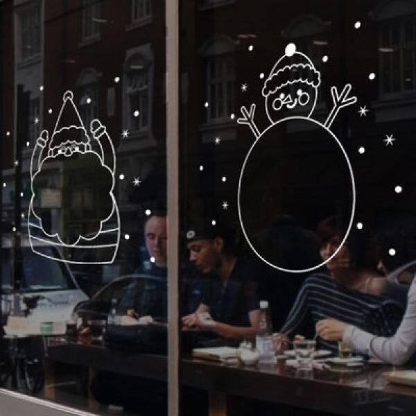 [보리보리] 아트박스 POOM 아트박스/꾸밈 ca760-크리스마스스티커_산타와눈사람