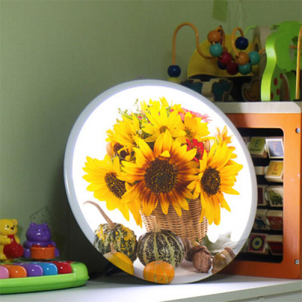 [보리보리] 아트박스 POOM 아트박스/꾸밈 na178-LED액자35R_꽃바구니해바라기