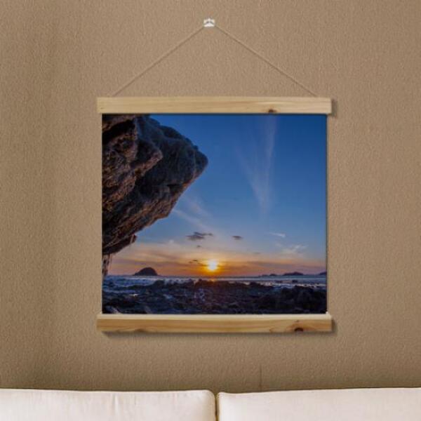 [보리보리] 아트박스 POOM 아트박스/꾸밈 ah269-우드스크롤_60CmX60Cm-석모도일출풍경