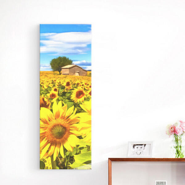 [보리보리] 아트박스 POOM 아트박스/꾸밈 cu080-해바라기집_대형노프레임액자