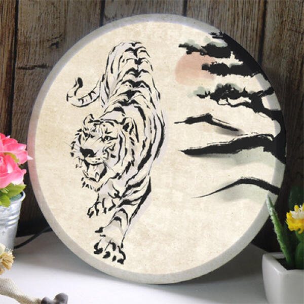 [보리보리] 아트박스 POOM 아트박스/꾸밈 nb355-LED액자25R_십이지신수묵화