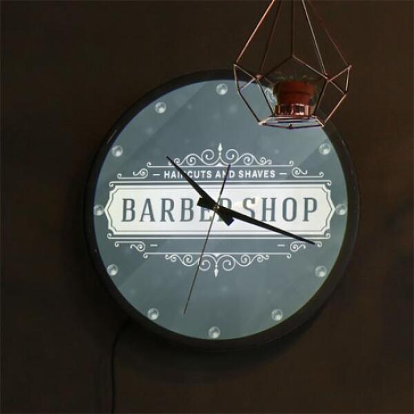 [보리보리] 아트박스 POOM 아트박스/꾸밈 nf660-LED시계액자35R_바버샵