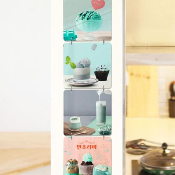 [보리보리] 아트박스 POOM 아트박스/꾸밈 nn618-멀티아크릴액자_민초단(4단소형)