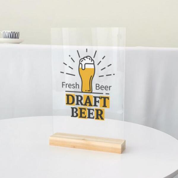 [보리보리] 아트박스 POOM 아트박스/꾸밈 pr091-아크릴스탠드액자20CmX30Cm_신선한생맥주