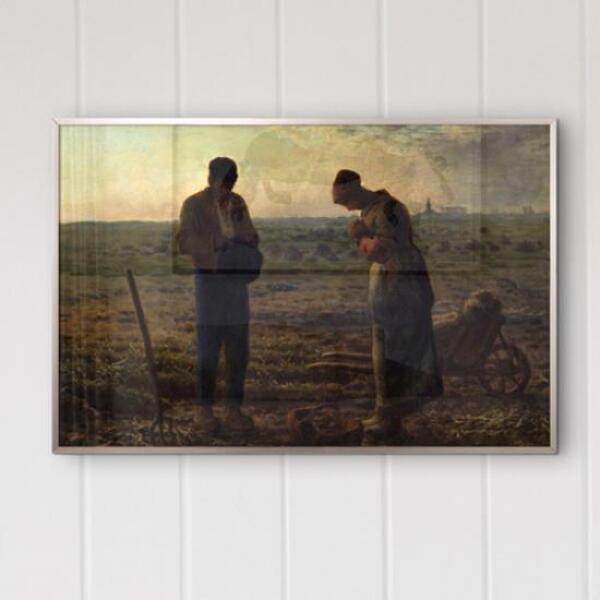 [보리보리] 아트박스 POOM 아트박스/꾸밈 pq033-장프랑수아밀레_만종_중형메탈액자