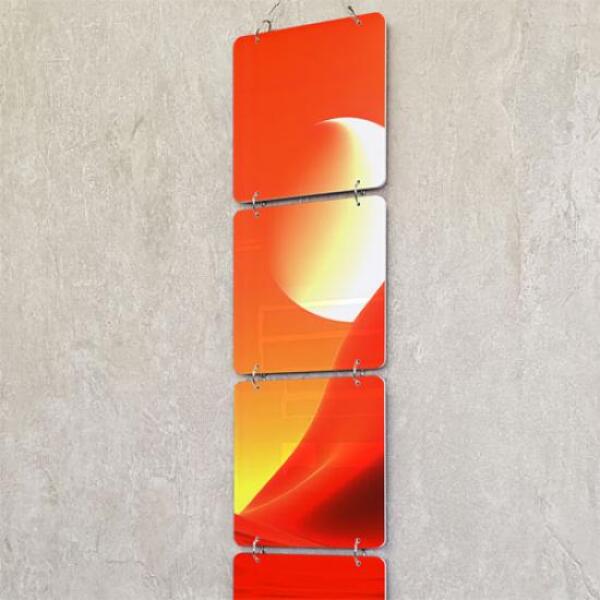 [보리보리] 아트박스 POOM 아트박스/꾸밈 ny957-멀티아크릴액자_붉은사막의만월(4단소형)