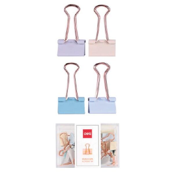 [보리보리] 아트박스 POOM 아트박스/오피스큐 델리 파스텔골드 더블클립 78200LF 19mm 20개19x37mm