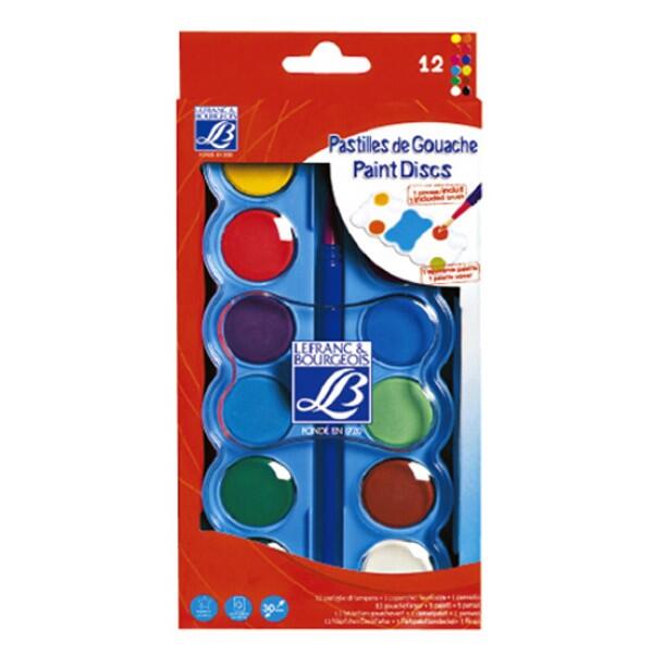 [보리보리] 아트박스 POOM 아트박스/오피스큐 템페라 고체물감 12색 30ml LF807345