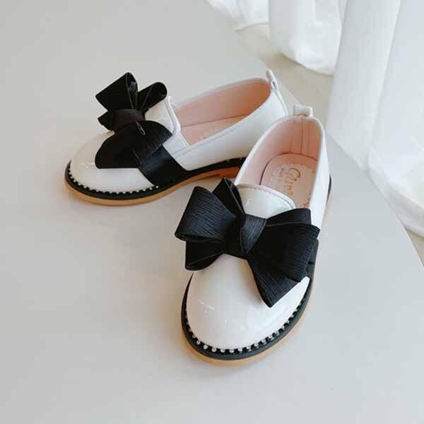 [보리보리] 아트박스 POOM 아트박스/모리드 데온 포멀 3단리본 어린이로퍼 주니어단화