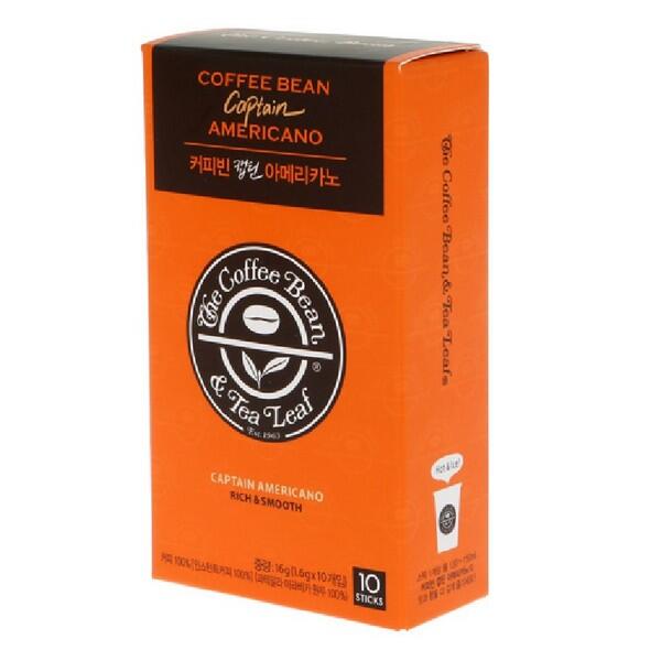 [보리보리] 아트박스 POOM 아트박스/오피스큐 커피빈 캡틴 아메리카노 1 6gx10T