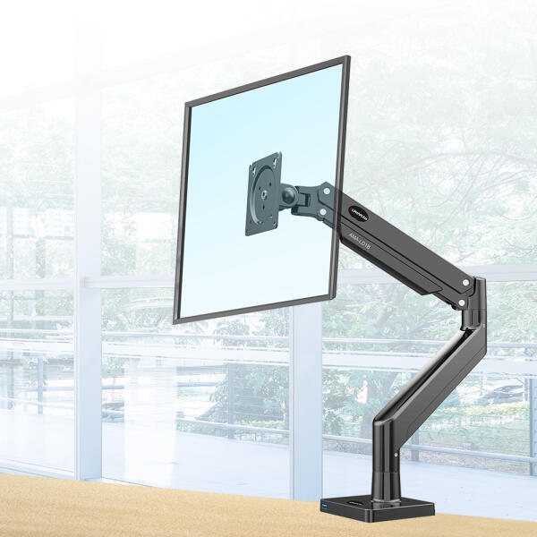 [보리보리] 아트박스 POOM 아트박스/알파플랜 AMA-LD1 커브드 고중량 싱글 모니터암 거치대