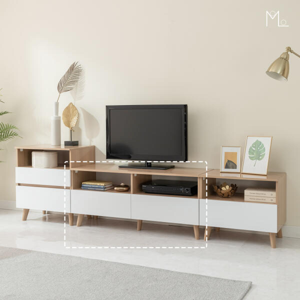 [보리보리] 아트박스 POOM 아트박스/모로 나르 1180 오픈 2단 거실장 TV거실장 티비다이 티비장