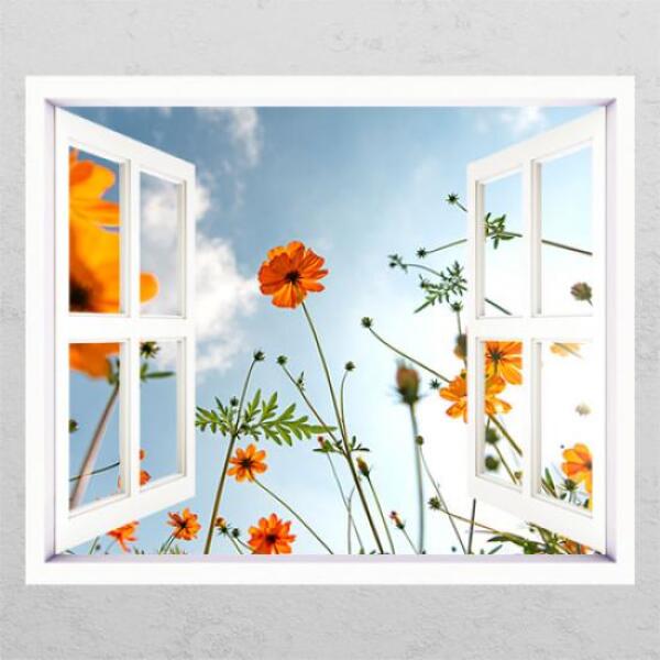[보리보리] 아트박스 POOM 아트박스/꾸밈 bh760-황화코스모스_창문그림액자
