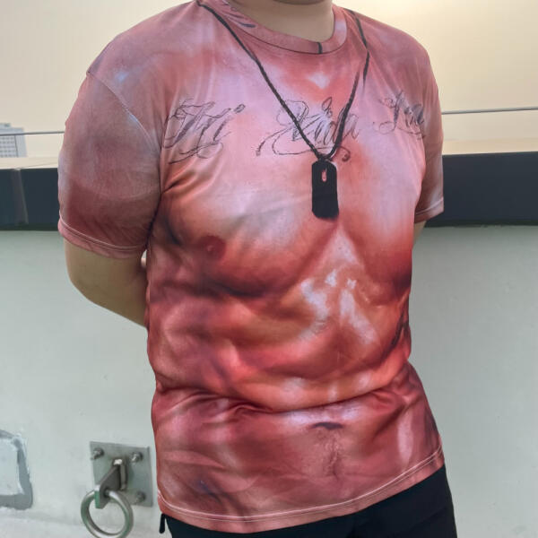 [보리보리] 아트박스 POOM 아트박스/든해상점 웃긴 근육 티셔츠 반팔 복근 몸짱 문신 선물