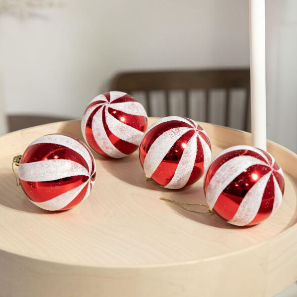 [보리보리] 아트박스 POOM 아트박스/플라워트리 크리스마스 볼 트리 장식 애드벌룬 80mm (4개입) 소품