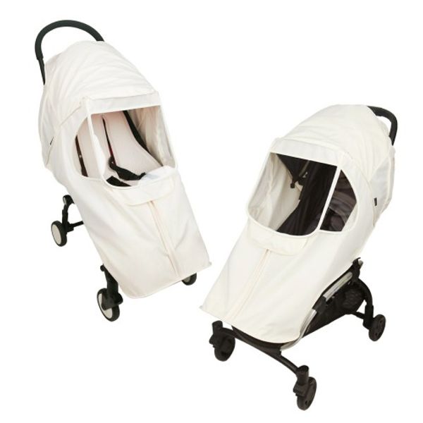 [보리보리] 와우베이비 와우베이비 휴대용 유모차 커버 바람막이 방풍커버 바닐라크림 (줄즈 에어플러스, 와이업 지니제로3, 그램플러스, 퀴드2, 해밀턴, 롤리팝미니 사용가능)