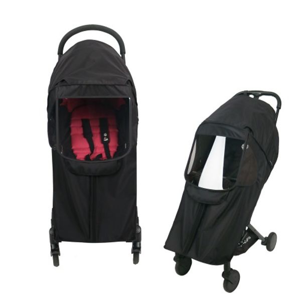 [보리보리] 와우베이비 와우베이비 휴대용 유모차 커버 바람막이 방풍커버 블랙 (줄즈 에어플러스, 와이업 지니제로3, 그램플러스, 퀴드2, 해밀턴, 롤리팝미니 사용가능)