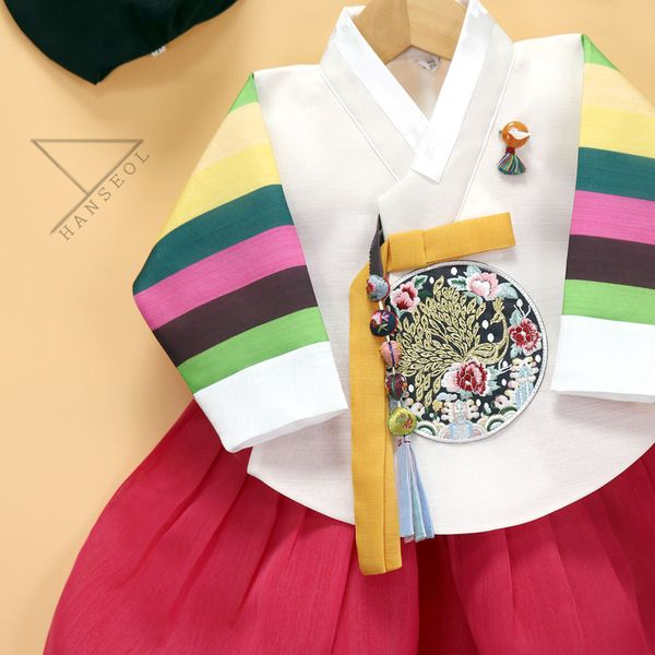 [보리보리] 한설한복 한설한복1791S 전통색동 여아 당의 돌한복