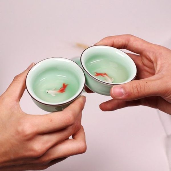 [보리보리] 오너클랜 은플 1+1 대만 도쿠리 물고기잔 고량주잔 소주잔 고량