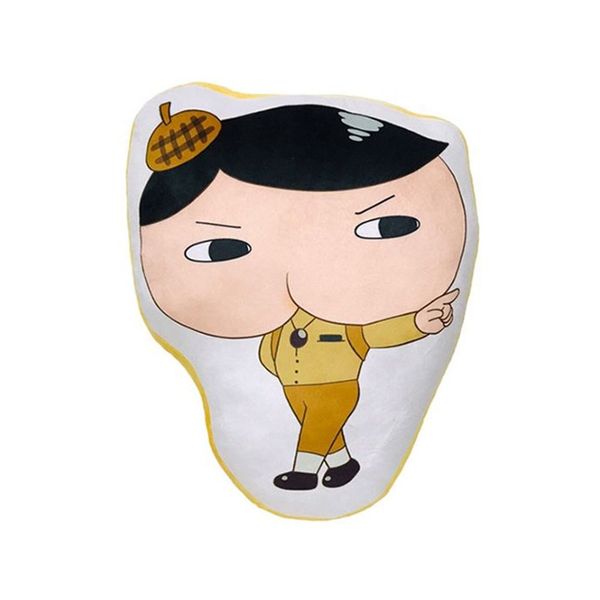 [보리보리] 오너클랜 라인프린트 쿠션1 엉덩이탐정 1P 쇼파 의자 거실 베개