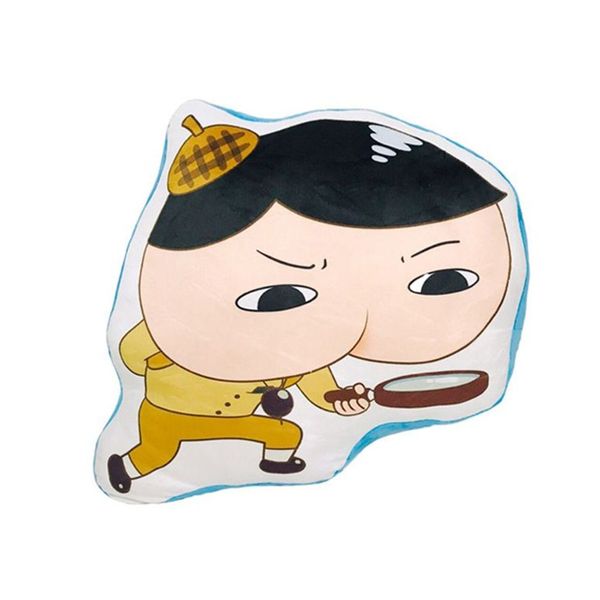 [보리보리] 오너클랜 라인프린트 쿠션2 엉덩이탐정 1P 쇼파 의자 거실 베개