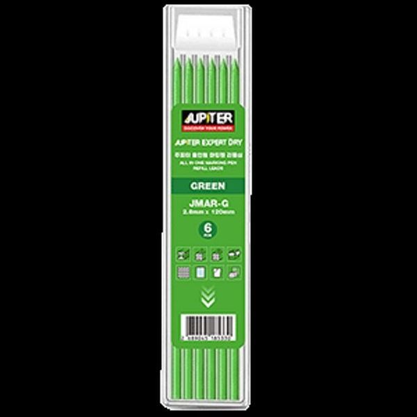 [하프클럽][오너클랜] JUPITER 샤프홀더심(리필심)((그린) JMAR-G 2.8x12cm (12)EA