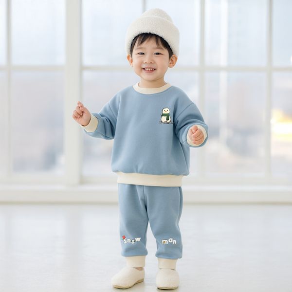 [보리보리] 키즈꼬모 기모눈꽃세트(상하복)