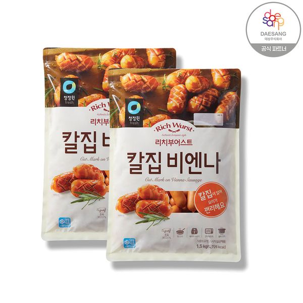 [보리보리] 청정원 청정원 리치부어스트 칼집비엔나 1.5kgX2개