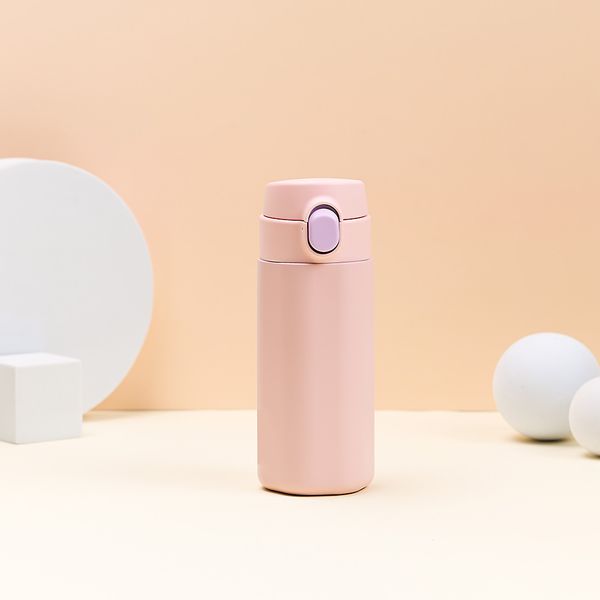 [보리보리] 릴팡 릴팡 더보틀 엣지 원터치이중스텐물통(코튼핑크)  / LF8634