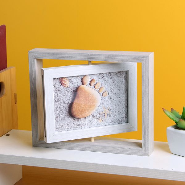 [보리보리] 도토로 포토갤러리 양면 사진액자(5x7)/원목액자 탁상용액자